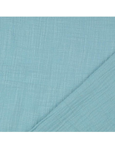 Vintage dubbel gaas katoen - Turquoise 2