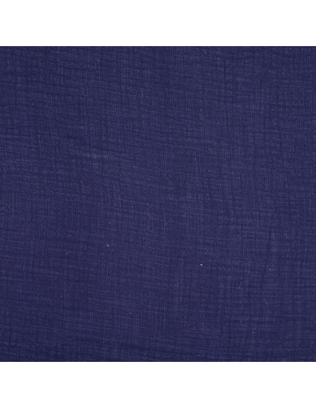 Vintage dubbel gaas katoen - Marineblauw