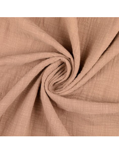 Vintage katoenen dubbel gaas - Beige