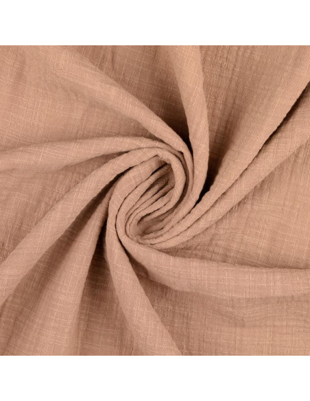 Vintage katoenen dubbel gaas - Beige