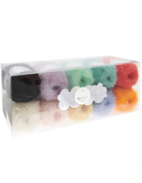 Set van 10 bollen haakgaren Creative Bubble - Crazy Bubble Gang