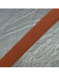 Chevron elastiek - Bruin
