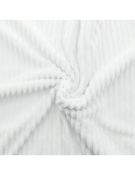 Minky ribfluweel - Wit