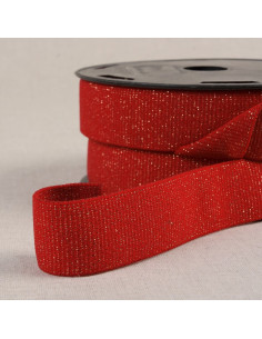 Elastische glinsterende boxershort - Rood en goud