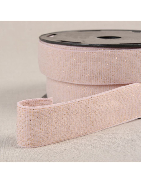Elastische glinsterende boxershort - Roze en goud