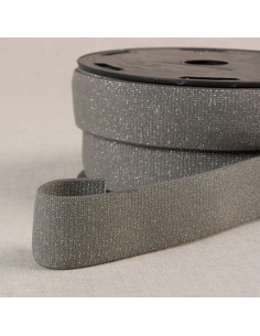 Elastische glinsterende boxershort - Grijs en zilver
