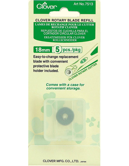 5 vervangmessen voor Clover snijmes - 18 mm