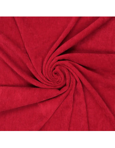 Ribfluweel - Rood
