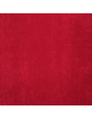 Ribfluweel - Rood