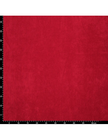 Ribfluweel - Rood