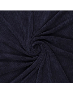 Ribfluweel - Marineblauw