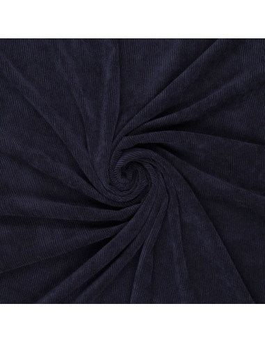 Ribfluweel - Marineblauw