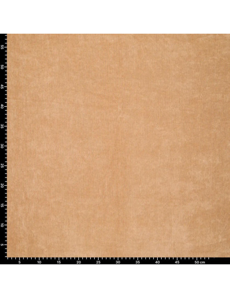 Ribfluweel stof - Beige