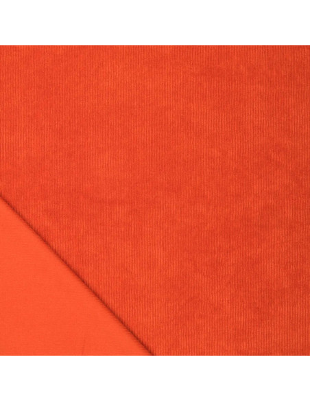 Ribfluweel - Oranje