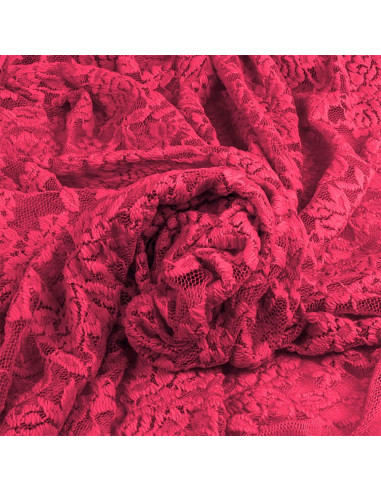 Stretch kantstof Glamour - Fuchsia