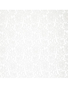 Stretch guipure stof Bloom - Wit 2