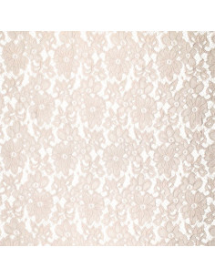 Stretch guipure stof Bloom - Beige 2