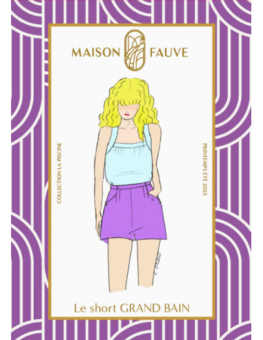 Short patroon Grand Bain - Maison Fauve