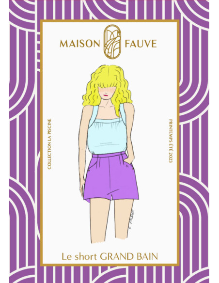 Short patroon Grand Bain - Maison Fauve