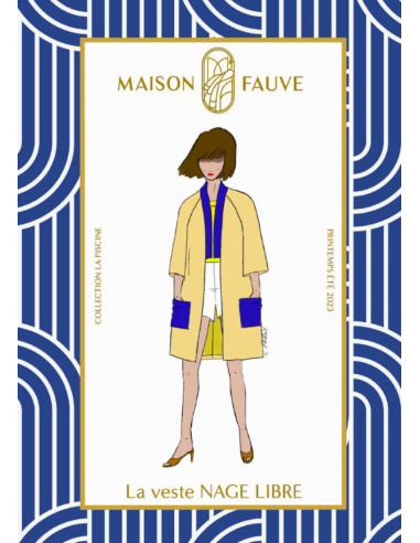 Patroon van het vest Nage Libre - Maison Fauve