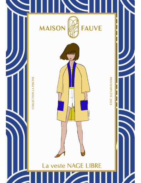 Patroon van het vest Nage Libre - Maison Fauve