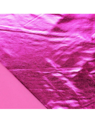 Stretch lamé stof - Fuchsia