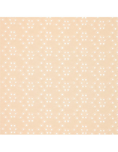 Rekbare Engelse borduurstof - Lichtbeige