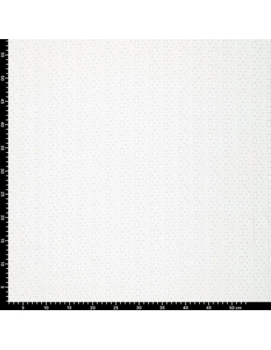 Rekbare Engelse borduurstof - Wit