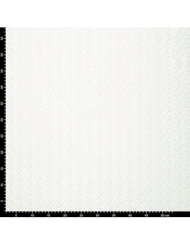 Rekbare Engelse borduurstof - Ecru
