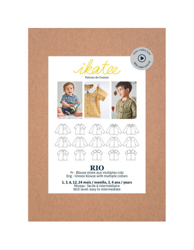 Rio unisex blouse patroon - Ikatee