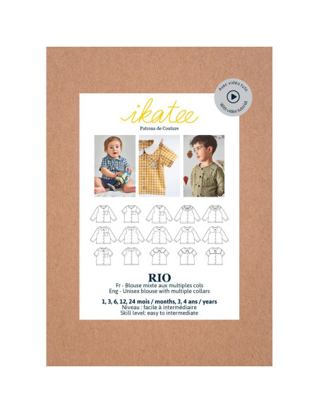 Rio unisex blouse patroon - Ikatee