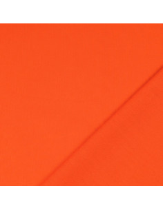 Effen cretonne katoenstof - Oranje 2