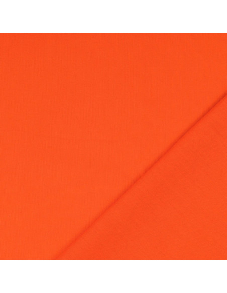 Effen cretonne katoenstof - Oranje