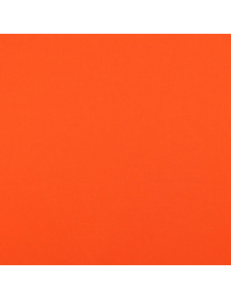 Effen cretonne katoenstof - Oranje