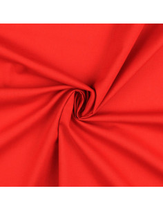 Effen cretonne katoenstof - Rood
