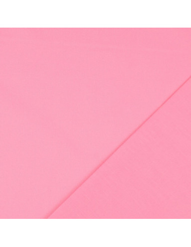 Effen cretonne katoenstof - Roze