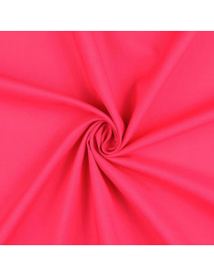 Effen cretonne katoenstof - Fuchsia
