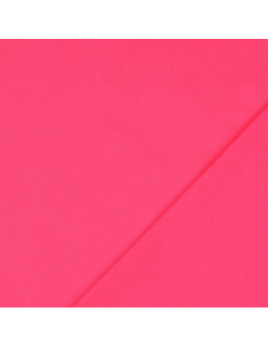 Effen cretonne katoenstof - Fuchsia