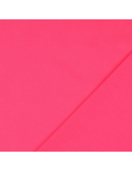 Effen cretonne katoenstof - Fuchsia