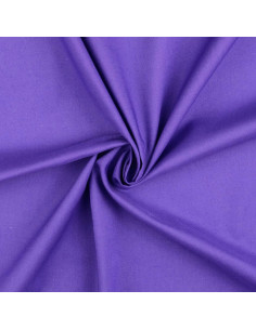 Effen cretonne katoenstof - Amethist Violet