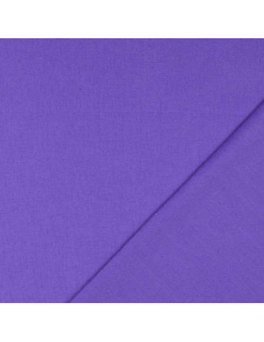 Effen cretonne katoenstof - Amethist Violet
