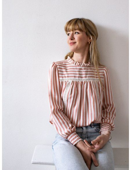 Jurkpatroon, blouse Victoire - Joli Lab