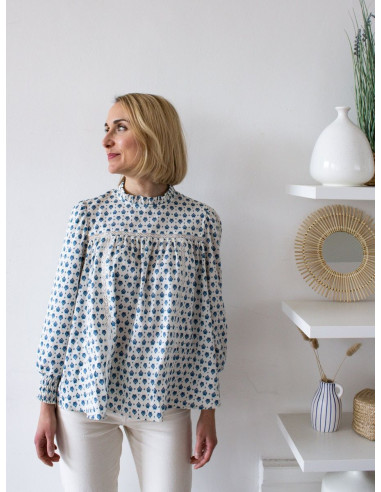 Jurkpatroon, blouse Victoire - Joli Lab