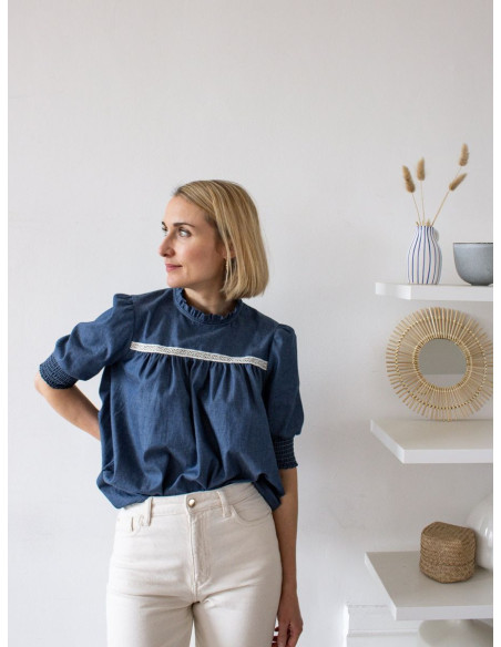 Jurkpatroon, blouse Victoire - Joli Lab