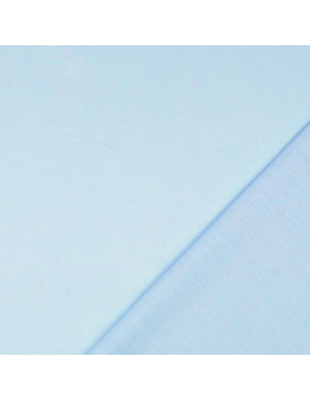 Effen cretonne katoenstof - Babyblauw