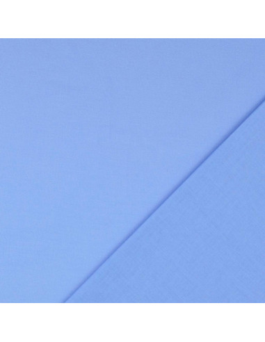 Effen cretonne katoenstof - Wagenblauw