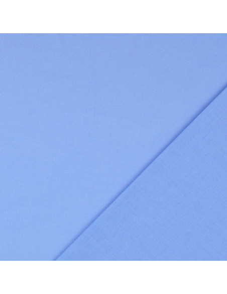 Effen cretonne katoenstof - Wagenblauw