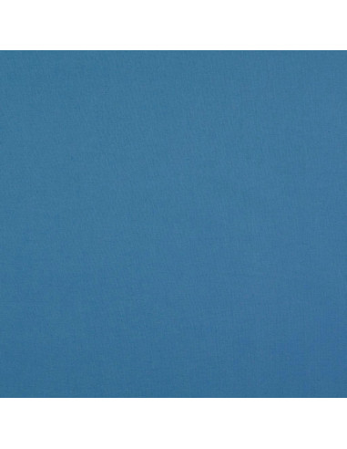 Effen cretonne katoenstof - Blauwgrijs