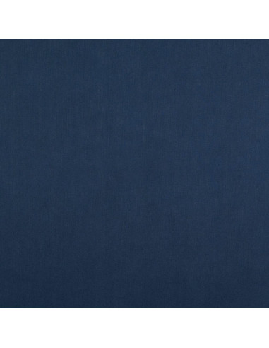 Effen cretonne katoenstof - Marineblauw
