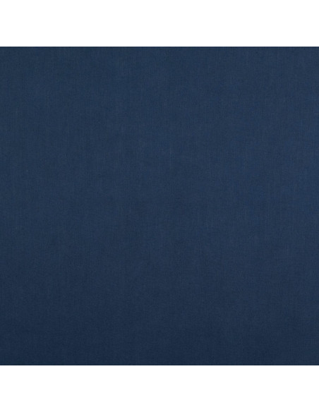 Effen cretonne katoenstof - Marineblauw